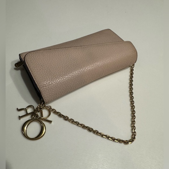 Dior leather saddle wallet on chain - Picture 4 of 16
